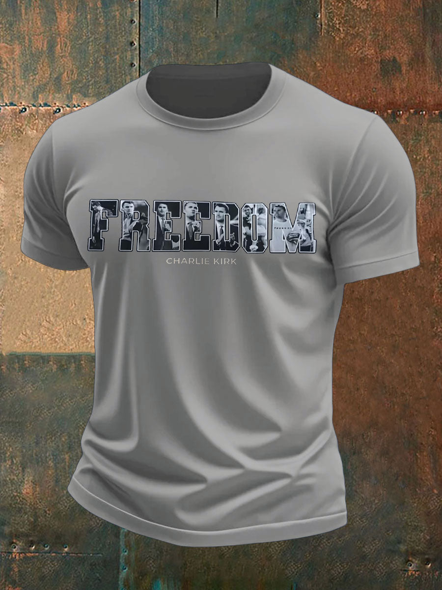Men's Freedom Printed T-shirt
