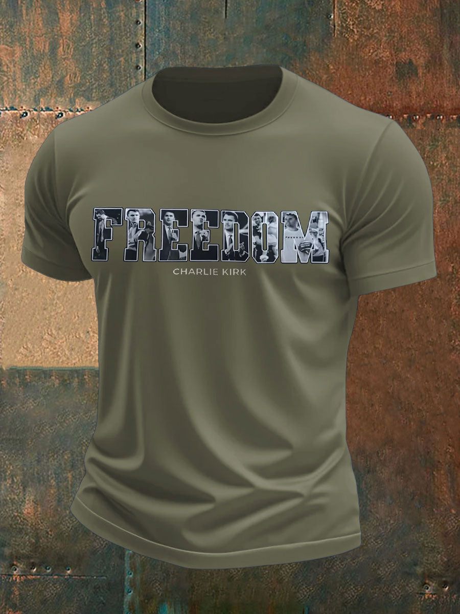 Men's Freedom Printed T-shirt