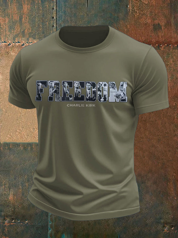 Men's Freedom Printed T-shirt
