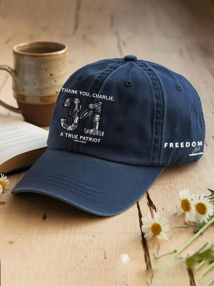 Unisex Thank You Charlie 31 True Patriot Printed Hat