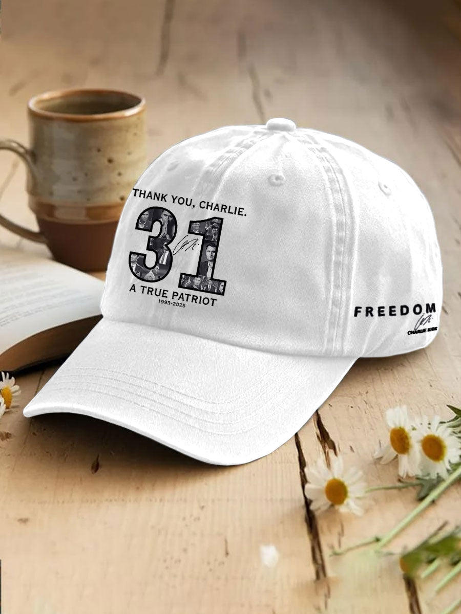 Unisex Thank You Charlie 31 True Patriot Printed Hat