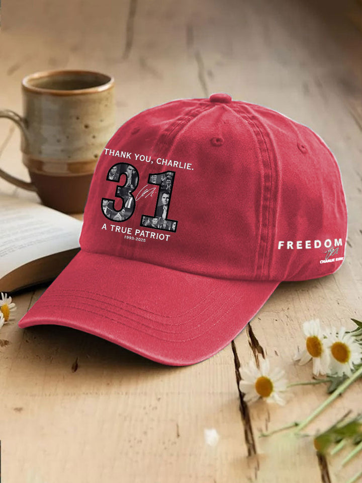 Unisex Thank You Charlie 31 True Patriot Printed Hat